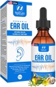 Organic Ear Oil for Ear Infection - Natural Eardrops for Earache Prevention, Swimmer 's Equimmer & Wax Removal - Gyerekek, Felnőttek, Baby, & Dog Earache Remedy - Mullein, Fokhagyma, Calendula Made in USA