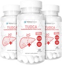 (3 csomag) Terraform Pure TUDCA (Tauroursodeoxycholic Acid) - 500 mg Per Serving - Tiszta májtámogatás és egészség - 60 kapszula