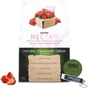 Syntrax Native Whey Protein Isolate - Kosher & Halal, Laktóz & Gluten Free - Natural Strawberry Cream Flavor - 2 Pounds - with Keychain