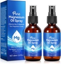 Generikus tiszta magnézium olaj spray a lábak, Topical Magnézium palackban, gyors abszorpció, unclog pórusok, Tökéletes sport, Blue 2db