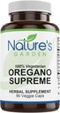 A NATURE GARDEN ESSENTENALS Oregano Supreme (w / fokhagyma, hagyma, gyömbér és Cayenne) - 90 Veggie Caps