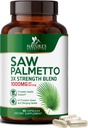 Saw Palmetto for Men 1000MG - 3X Strength Prosztata Health Supplement - Herbal Extract Supplement - Prosztata kiegészítők a férfiak egészségügyi támogatása, Prosztata vizelet- és haj egészségügyi támogatás - 60 kapszula
