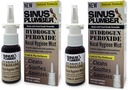 Sinus Plumber Hidrogén Peroxid Orrspray 2 Pack - Semlegesíti az Airborne részecskéket a Nasal Hygiene és Immun Cold Defense