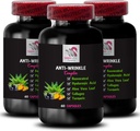 Alpha Lipoic Acid - Anti- Wrinkle Complex - L- Glutathione, Aloe Vera, Collagen Support, Green Coffee Bean, Lycopene, Turmeric, Grape Seed, Hydration Boost, Skin Firming, Smooth Texture 3Bot 180Caps