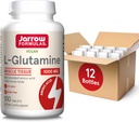 Jarrow Formulas L- Glutamin 1000 mg, az izomszövet diétás kiegészítése, többfunkciós aminosav, immuntámogatás, 100 Easy- Solv tabletta, 50- 100 napos ellátás, 12 napos csomag