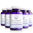 Reluminok L- Glutatione Complex 1650mg - Antioxidáns támogatás Alpha Lipoic Acid, NAC, L- Metionin, E-vitamin, Bőr egészségügyi kiegészítés, Készült USA - 90 Vegetáriánus kapszula x 5 palackok