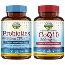 Terranics Probiotics & CoQ10 Bundle, Heart & Digestion Health, 60 milliárd probiotics, Bioaktív Coenzim Q10 200mg, Extra Virgin Olive Oil, Bundle & Save