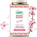 Snake Brand Tüskés hőforraló por mindennapos használatra - Anti-Chafing, Hőkiütés enyhítés, Soft Sakura Scent (4.9 Oz / 140g)