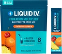 Liquid I.V. ® Hydration Multiplier ® - Trópusi puncs - Hydration Powder Packaets - 124; Electrolyte Powder Drink Mix 124; Convensive Single- Serving Sticks, 124; Non-GMO Theraps 124; 16 Servings (12-es csomag)
