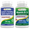 Best Naturals Acetyl L- karnitin és Alpha Lipoic Acid 750 mg & B- 12 6000 µg