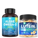Sugar Free Lutein 20mg 40 mg + Vegan Omega 3 DHA EPA