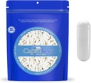 Capsuline Size 000 - Színes fehér üres zselatin kapszula - 10000 Count - Üres Gel Pill kapszula - DIY Pure Bovine Pill kapszula töltelék - Üres kupak - Kosher és Halal Certified - Nem-GMO Certified