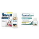 Florastor probiotikus köteg emésztésre, Gut Health - 100 ct. Probiotikus emésztési és immunrendszeri egészség + 30 ct. Gut Boost napi probiotikus és prebiotikus - Boost Good bacteria & Flush Out The Bad