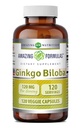 Amazing Formulas Ginkgo Biloba 120 Mg Supplement 120 Capsules | Standardized to Contain 24% Ginkgo Flavone Glycosides | Non-GMO | Gluten Free | Made in USA