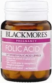 Blackmores Viltamins Folic Acid azoknak a nőknek, akik készen állnak, hogy egy gyermek 90 tabletta. [Ingyen szépségajándék]