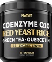 Red Eeast Rice 13500mg Green Tea 4500mg Quercetin 4500mg kiegészítés és több - Support Heart Health, Immunrendszer & Body Balance - 60 kapszula
