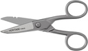Klein Tools 100CS All- Cél precíziós olló, Made in USA, 5.25 - Inch Nickel- Plated Snips, Blunt Tip, és Wire Striping Notches, Multi- Cél professzionális és otthoni használatra
