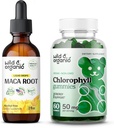 Wild & Organic Maca Root Tinktúra 2 fl oz & klorofill gumik