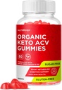 Organic Keto ACV Gummees - Gluten- Free & Sugar- Free Apple Cider Emésztési kiegészítés nőknek (1000MG)