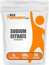 BulkSupplements.com Nátrium-citrát por - Nátrium-citrát Food Grade, Emulgeáló, Flavor Enhancer - Gluten Free, 3g per Serving, 100g (3.5 oz) (1-es csomag)
