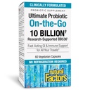 Natürliche Faktoren, TravelBiotic, unterstützt Colon und Immune Gesundheit, Regal Stable Probiotic Supplement, 10 Billion CFU, Vegan, 60 Kapseln (60 Portionen)