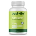 BESTVITE Pycnogenol 50mg (60 kapszula) - Francia Pine Bark kivonat - Nincs Stearates - Gluten Free - Nem GMO