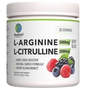 L- Arginine 5000mg + L- Citrulline 2000mg Complex Powder Supplement - Nitric Oxide Booster - Heart Health, Blood Flow, Energy & Endurance - 30 Servings (Berry Blend)