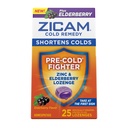 Zicam Cold Remedy Cink Lozenges, Elderberry Flavor, Homeopátia, Soothes Sore Throat and Coughs, Hideg rövidítés orvosság, Rövidek Hideg Időtartam, 25