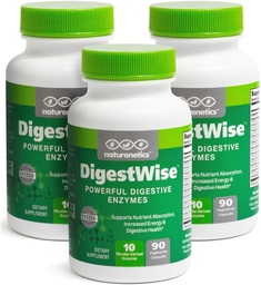 DigestWise Digestive Enzimek - 10 Powerful Vegan Enzimes to Support Digestion, Gas, Bloating & Constation Relief - Keto Friendly - Lab Tested - 90 kapszula (3)