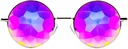 GloFX Imagine Kaleidoscope Szemüveg - Metal Frame - Szivárvány Diffraction Rave EDM Fesztivál