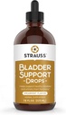 Strauss Naturals Bladder Support Drops Natural Supplements for Urinary System Support, Gluten- Free, Soy- Free, and Non-GMO, 7.6 fl oz.