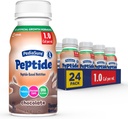 PediaSure Peptid 1.0 Cal, 24 Count, Complete, Balanced Nutrition for Kids with GI conditions, Peptide- Based Formula, with 7g Protein and Prebiotics, for Oral or Tube Feeding, Chocolate, 8- fl- oz Tartály