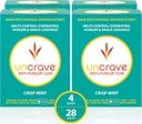 UnCrave rágógumi - 100% -os tiszta szaffron kivonattal - Control Cravings - Javítás Mood - Vision Health - Crisp Menta (56 darab)