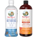 MaryRuth 's Nighttime Multianomic (Coconut, 32oz) & Multivitamin Liquid + Hair Growth (Peach Mango, 30oz)