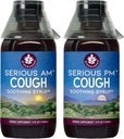 WishGarden Herbs Súlyos köhögés AM & PM Szirup - Súlyos AM Non- Drowsy köhögés Szirup + Súlyos PM Köhögés Szirup Támogatja a nyugalmi alvást, miközben a száraz vagy nedves köhögés, 4oz Bundle