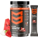 MTN OPS Ignite Trail Packs Energy Drink Powder, Gluten Free Nootropic Supplement Drink Mix, L Arginine, L Citrulline, koffein & Nootropic Sugar Free Drink Mix, 20 szervák, Tigris vére