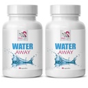 Vízegyensúly-kiegészítő - WATER Away - támogatás kiegészítése, Vízmegoldás, Természetes vízhajtó keverék, Gyógynövény-egyensúly, Vízellátás kiegészítő, Természetes támogatás, Vízegyensúly 2 Bot 120 Caps