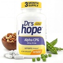 Alpha GPC 500mg, Alpha GPC Supplement - Támogatja memória és kognitív funkció - 180 Veggie kapszula, Készült az USA