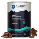 Gnarly Nutrition Vegan Plant Protein - Chocolate Vegan Protein Powder, NSF Sport Certified - Meal Pótlás, Napi tápanyag-pótlás - Laktóz mentes por - Csokoládé, 28.2 oz
