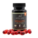 Krill olaj kutyák - Vitality by Alpha Dog Nutrition - Csökkenti a kutya allergia, Itchiness, & Shedding - Promotes Egészséges bőr és kabát