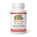 Natural Factors, Joint MSM Formula, Támogatja egészséges ízület, izom és porc glucosamin és Chondroitin szulfát, 90 kapszula (90 adag)