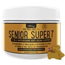 iHeartDogs Senior Super 7 Daily Dog Multivitamin - 7- in-1 Vitamin kutyáknak támogatja antioxidánsok, probiotikumok, Oroszlánsörény, Törökország Tail, & Ashwagandha hosszú távú és kognitív boost