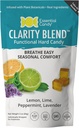 Clarity Blend Functional Hard Candy 124; Seasonal Support Breathe Evolution 124; Organic Lemon, Lime, Peppermint, Lavender, 124; Gluten- Free, Non- GMO, Vegan - 24 Count (1-es csomag)