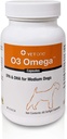 VetOne O3 Omega Soft Gel közepes testű kutyáknak - esszenciális zsírsav támogatás - bőr és kabát kiegészítés - 60 kapszula