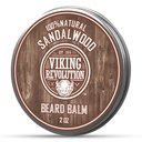 Viking forradalom Szandalwood Szakáll Balm - Szakáll Vaj Argan Oil, Szakáll Softener Férfiak Jojoba Oil - Szakáll Moisturizer Férfi Beeswax - Szakáll Wax Férfi (2oz, 1 Pack)