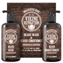 Viking forradalom Szakáll Mosó és Szakáll kondicionáló Férfiak Argan olaj és Jojoba olaj - Szakáll Softener és lágyító Szakáll Szakáll Szakáll Sampon és kondicionáló szakáll olaj (17oz, Majestic Oud)