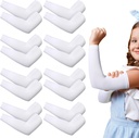 Eurzom 8 Pairs Ekzema Sleeve gyerekeknek Toddler Elastic Arm Sleeves Soft és nem fáj a bőr UV védelem
