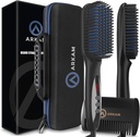 Arkam Beard Straightener for Men - Prémium Fűtött Beard Brush Kit w / Anti- Scald Feature, Dual Action Hair Comb and Hard Shell Travel Case for Medium to Long Beards - Ruha és Grooming ajándékok férfiaknak