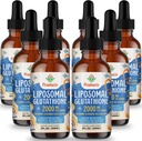 2000MG Liposomal Glutathione Liquid, 98% Absorption, Active Form L- Glutathione Supplement, Vegan Friendly, Powerful Antioxidant Complex for Immune System, Aging Defense, Detox, 16 FL.OZ