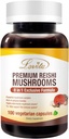 Lovita Mushroom Supplement, 8 in 1 Pilz-Komplex, Lion’s Mane, Cordyceps CS-4, Reishi Spores, Türkei Tail, Maitake, für natürliche Energie, Memory Support & Immune Support. 100 Vegan Kapseln